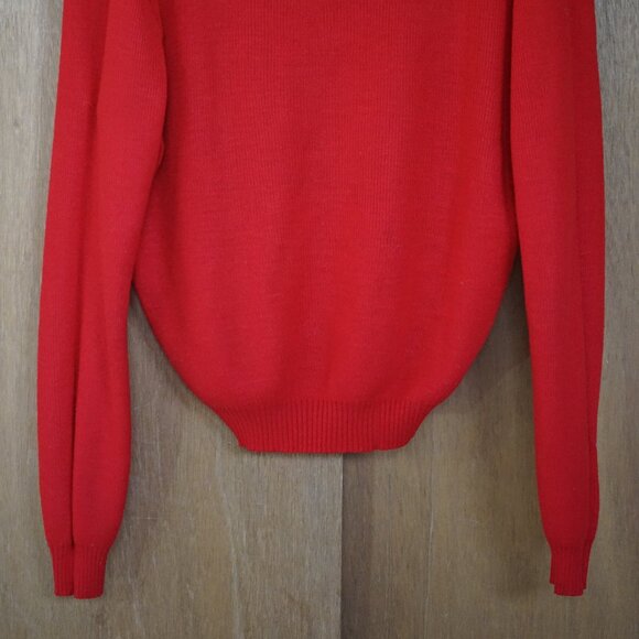 Vintage JCPenney Womens Medium Embroidered Sweater (Kitten, Cat, Flowers) - Picture 4 of 9